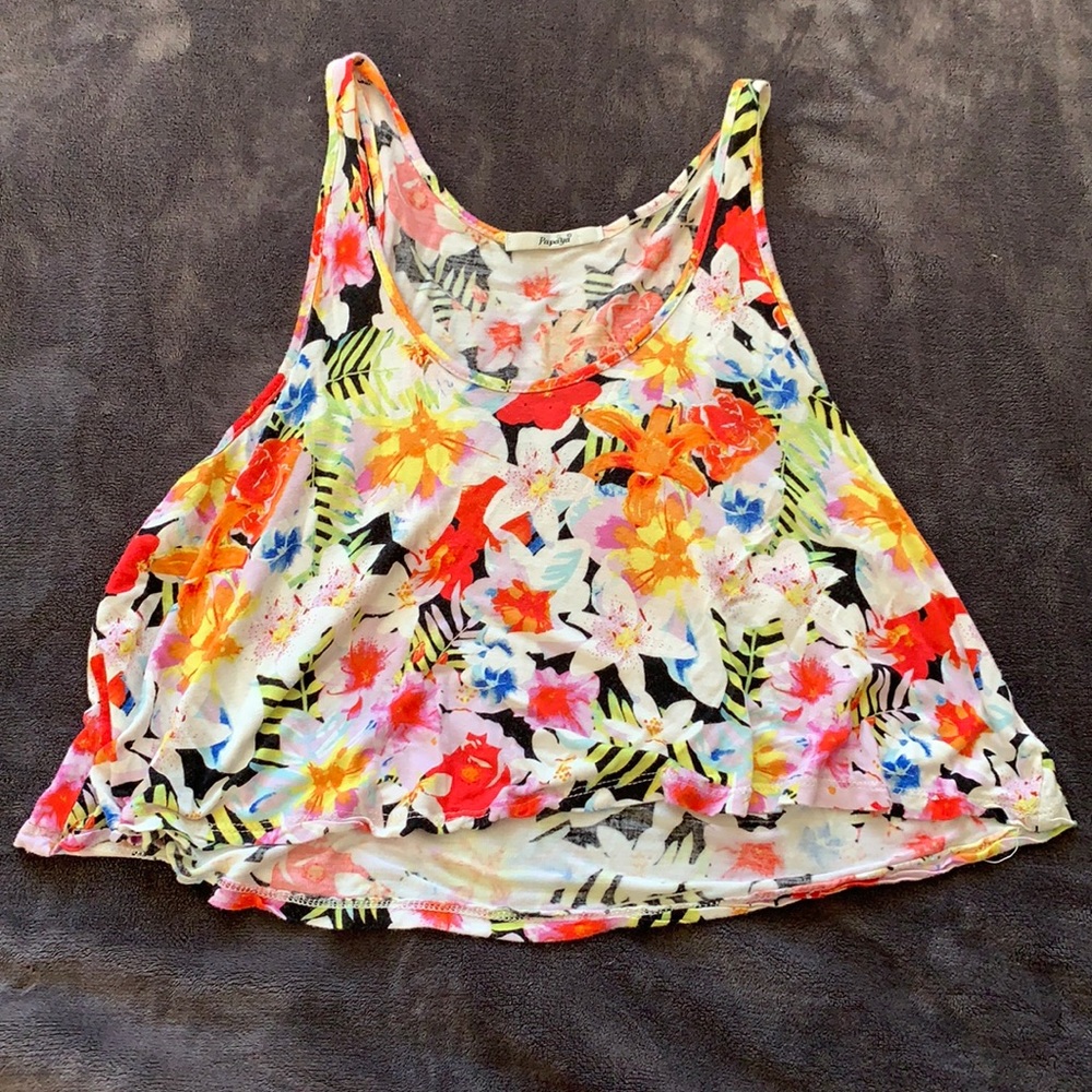 Papaya,M/S, flower shirt